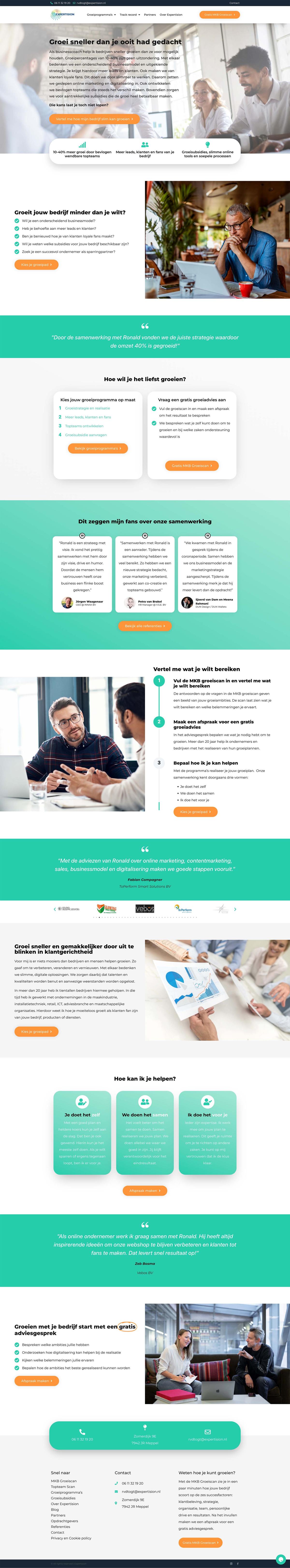 De volledige website van Expertision