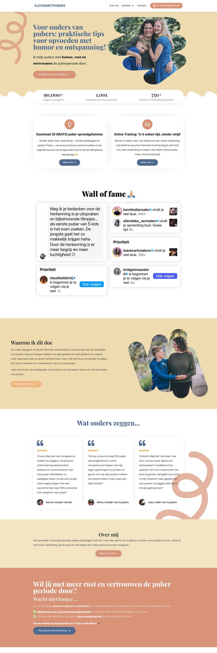 Website van Leven met Pubers