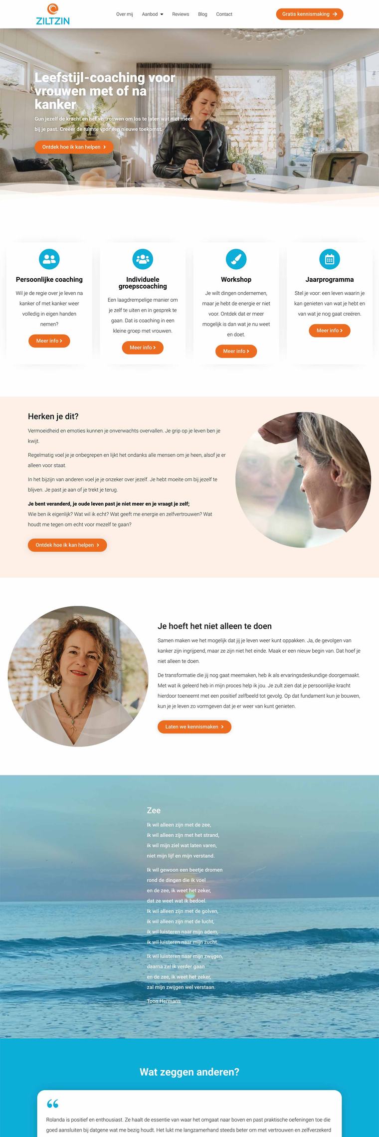 Website van Ziltzin coaching